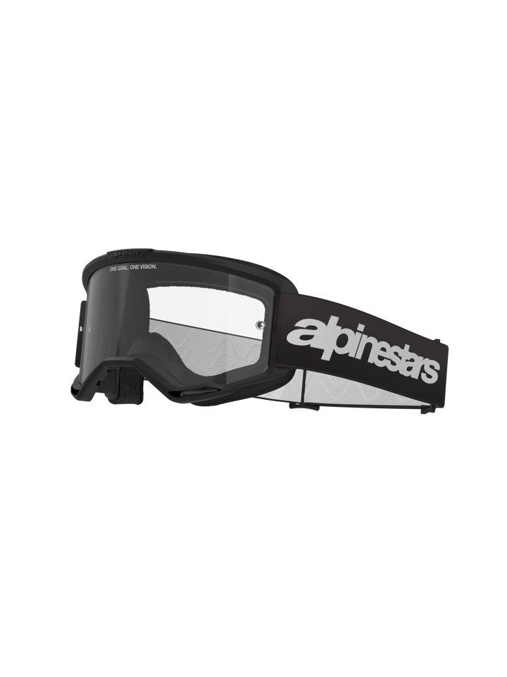 Alpinestars Vision 3 Wordmark Goggle Black Clear Lens