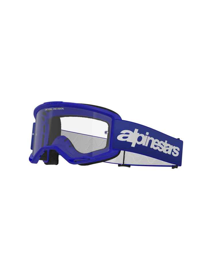 Alpinestars Vision 3 Wordmark Goggle Blue Clear Lens