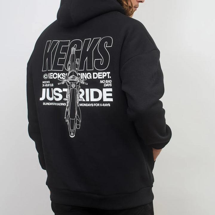 Kecks Just Ride Hoodie Black