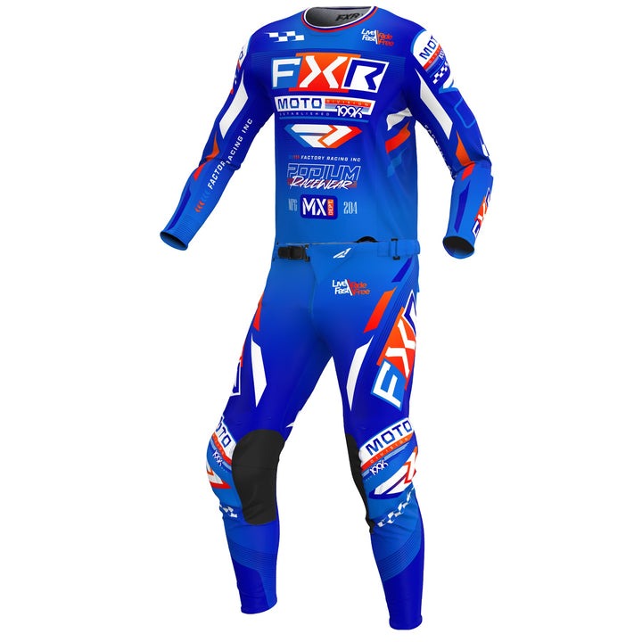 2025.5 FXR Youth Podium Gladiator Blue White Red Kit Combo