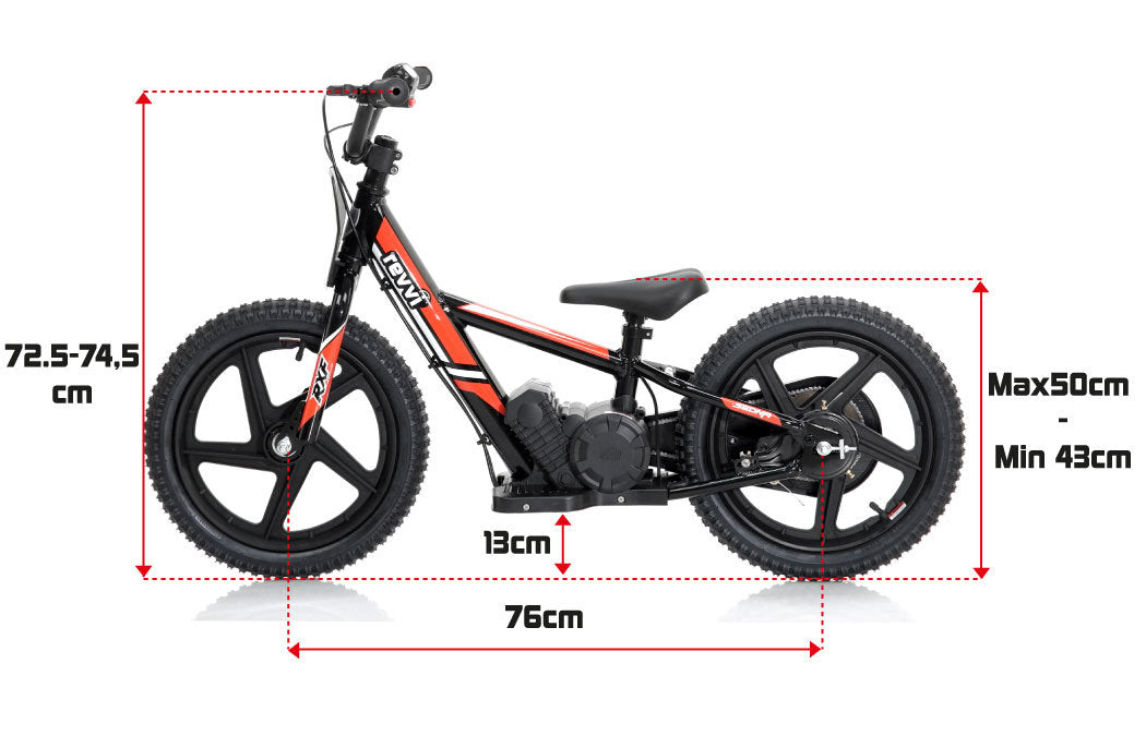 Revvi 16" Black Kids Electric Balance Bike