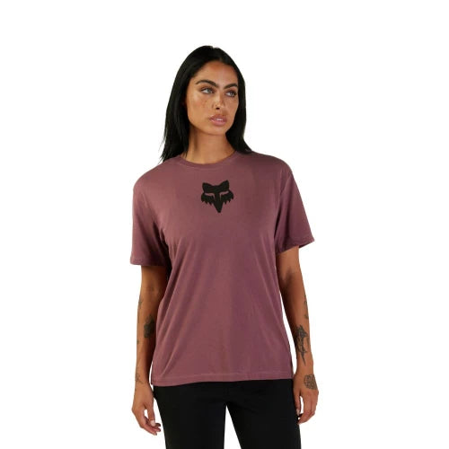 Fox Ladies Fox Head Tee Dark Pink