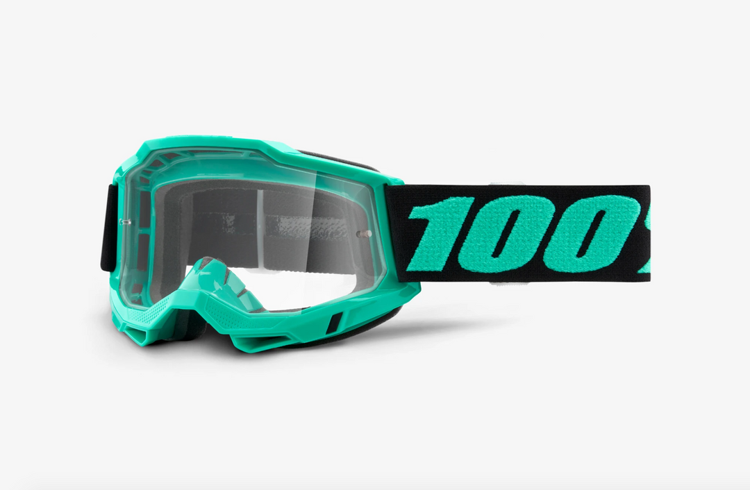 100% ACCURI 2 GOGGLES TOKYO TEAL - CLEAR LENS