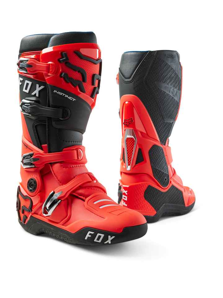 Fox Instinct MX Boots Flo Red