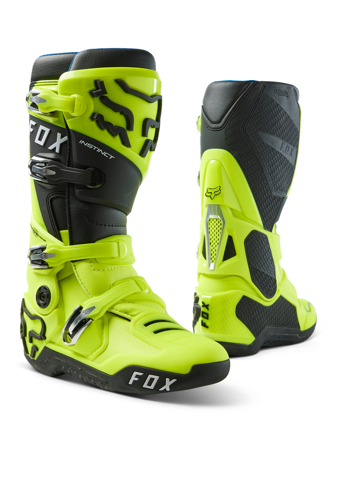 Fox Instinct MX Boots Flo Yellow