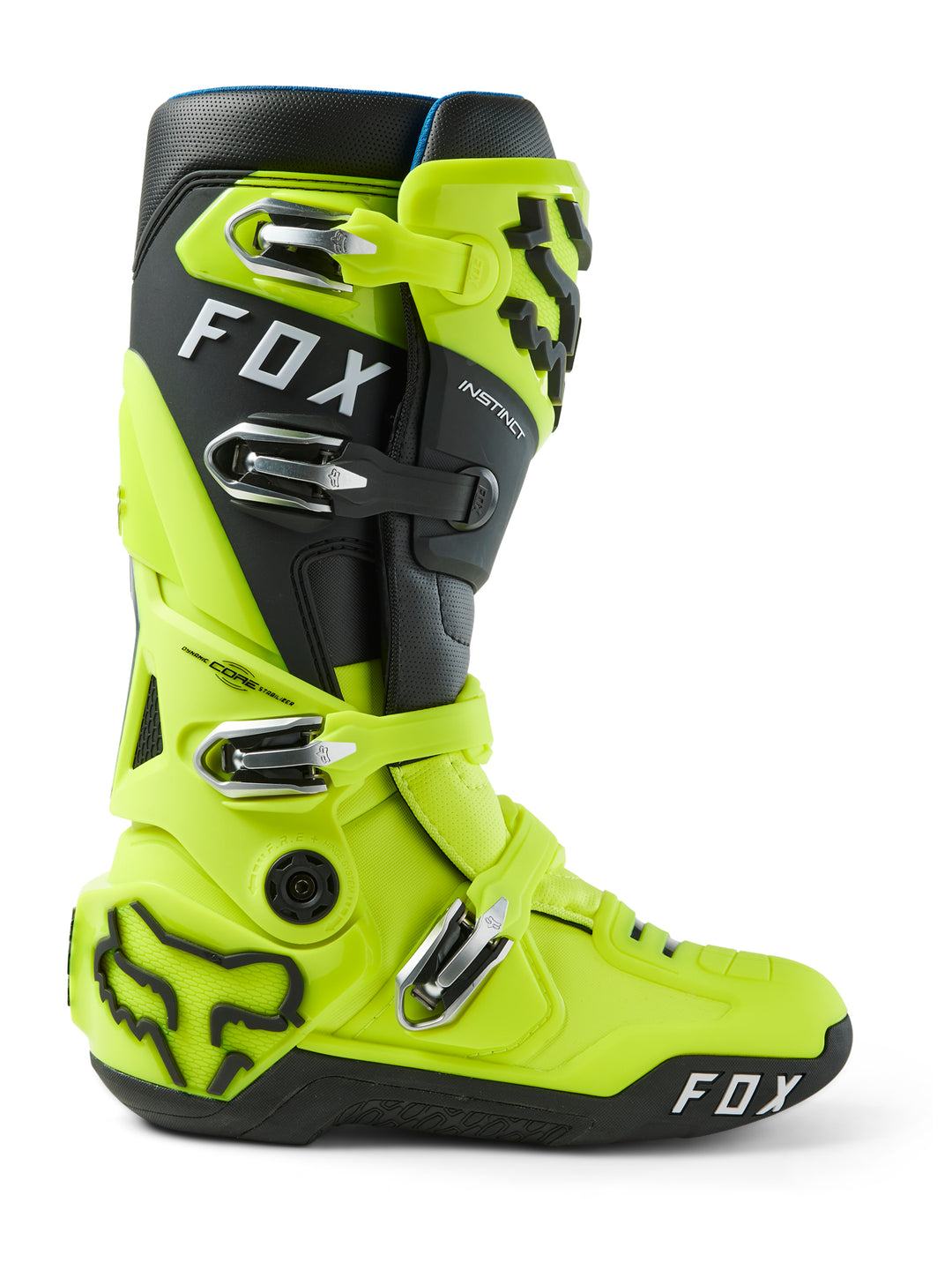 Fox Instinct MX Boots Flo Yellow