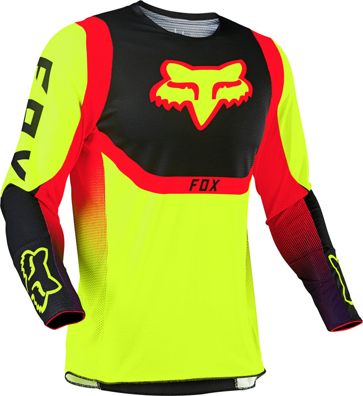 2021 Fox 360 VOKE Flo Yellow Motocross Kit Combo