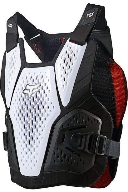 FOX Raceframe Impact Soft Back Guard (D30) Black White CHEST AND BACK PROTECTOR