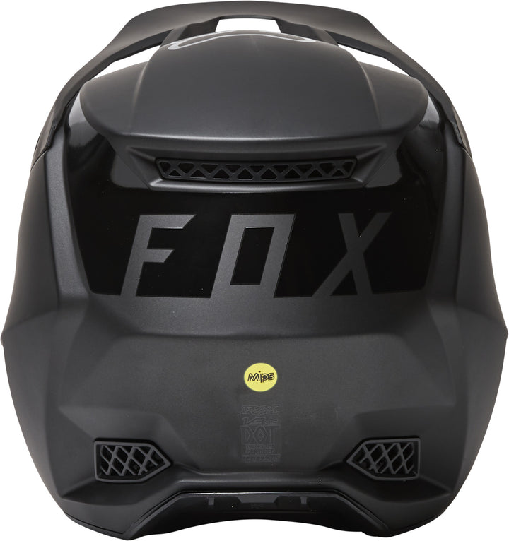 Fox V3 RS Solids Matte Black Motocross Helmet