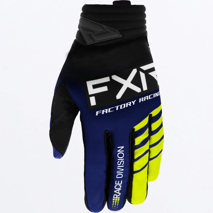 FXR PRIME MX GLOVE MIDNIGHT BLUE FLO YELLOW