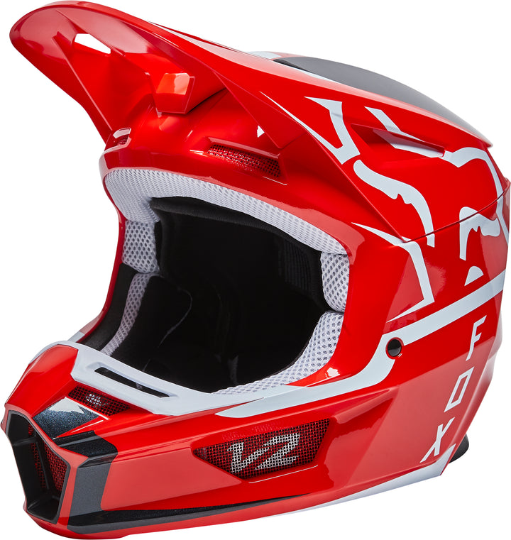 Fox V2 MERZ Flo Red Motocross Helmet