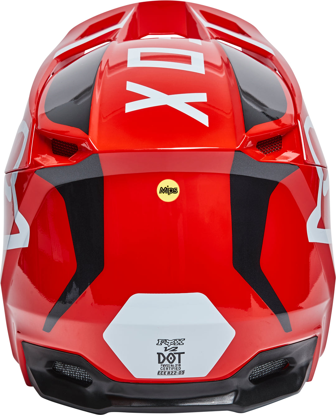 Fox V2 MERZ Flo Red Motocross Helmet