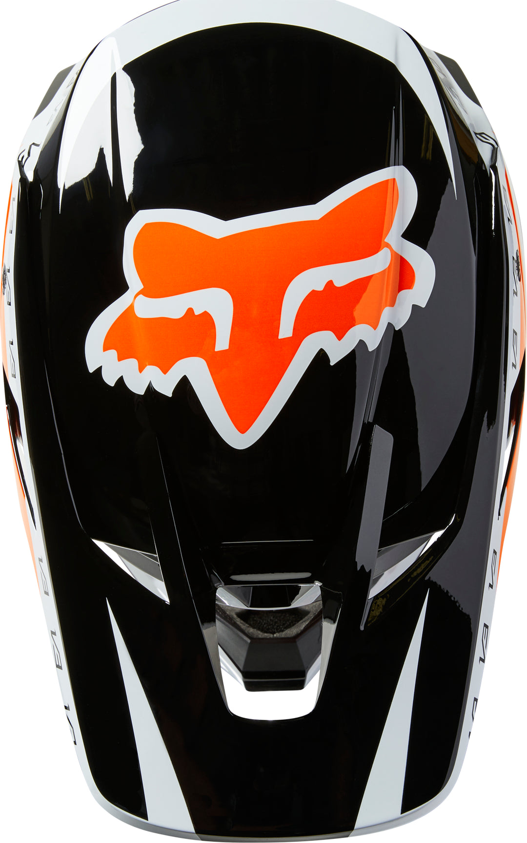 Fox V3 RS DVIDE Black White Orange Motocross Helmet