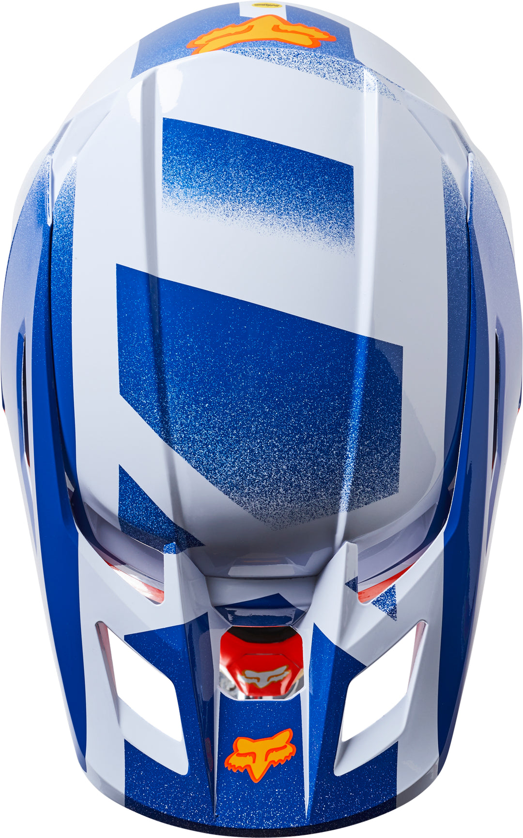 Fox V2 RKANE Blue Orange Motocross Helmet