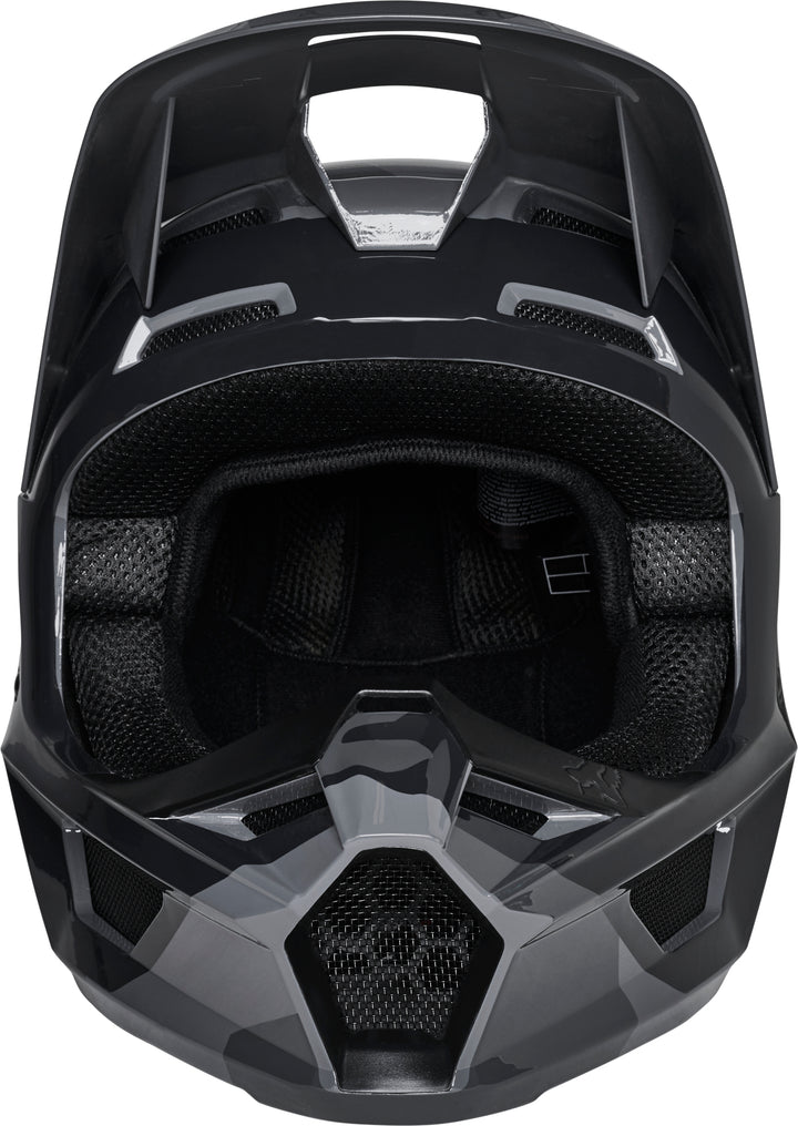 SPRING 2022 Fox V1 BNKR Black Camo Motocross Helmet