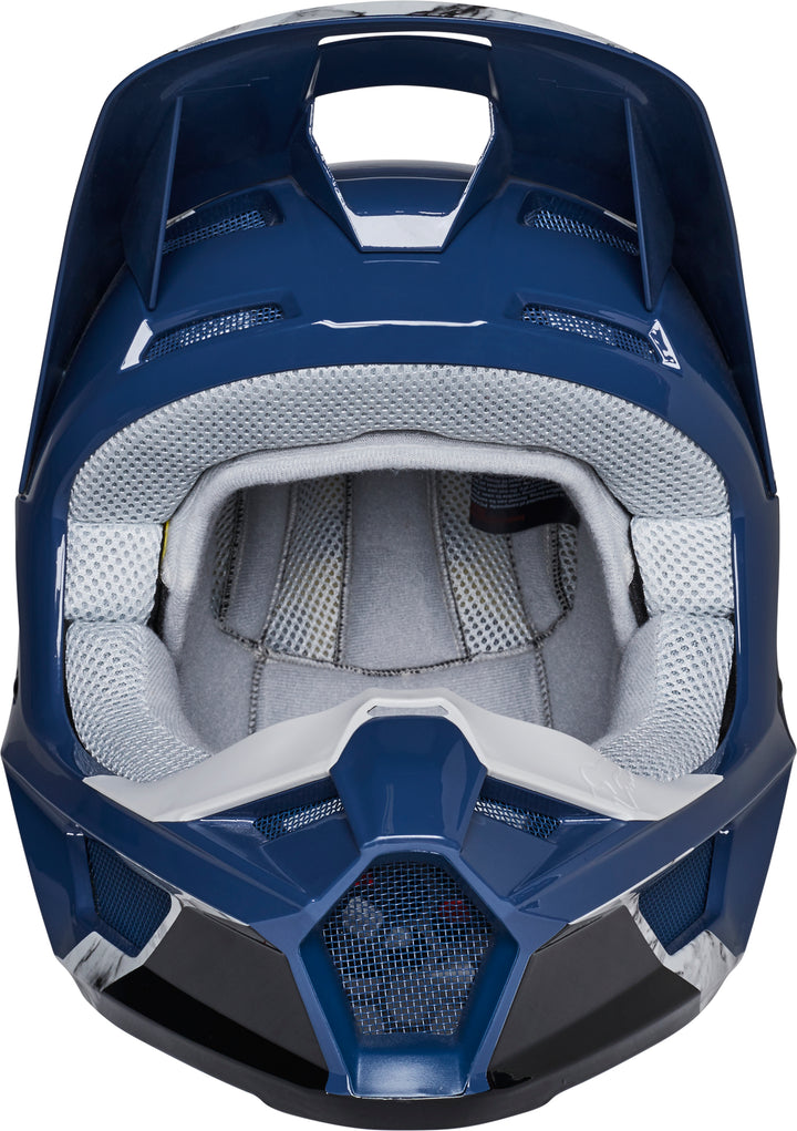 SPRING 2022 Fox V1 KARRERA Blue Grey Motocross Helmet