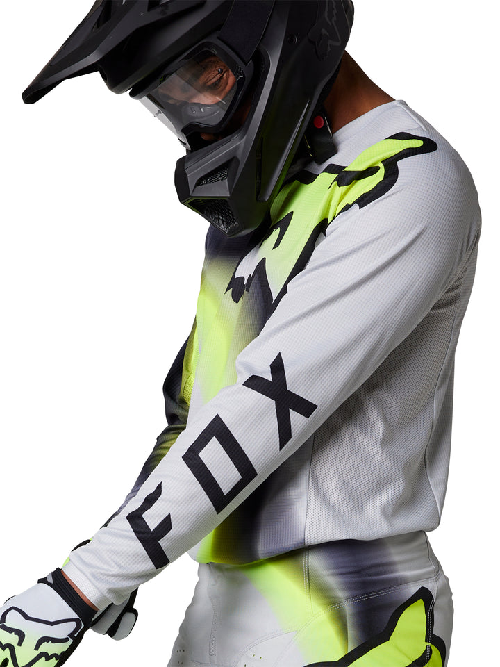 2023 Fox 180 Toxsyk Grey Flo Yellow MX Kit Combo