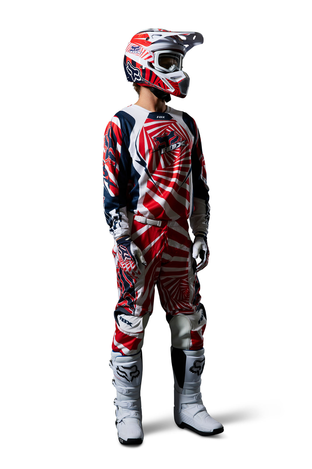 Fox Special Edition 180 GOAT Ricky Carmichael Navy Red Kit