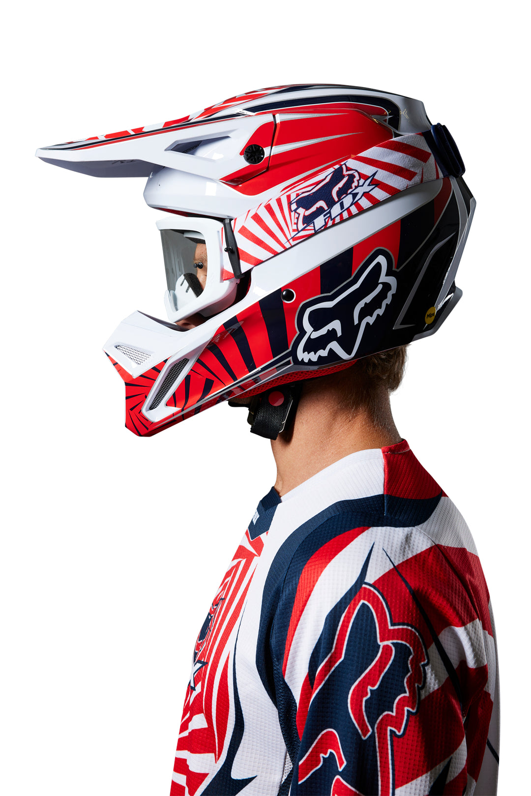 Fox Special Edition 180 GOAT Ricky Carmichael Navy Red Kit