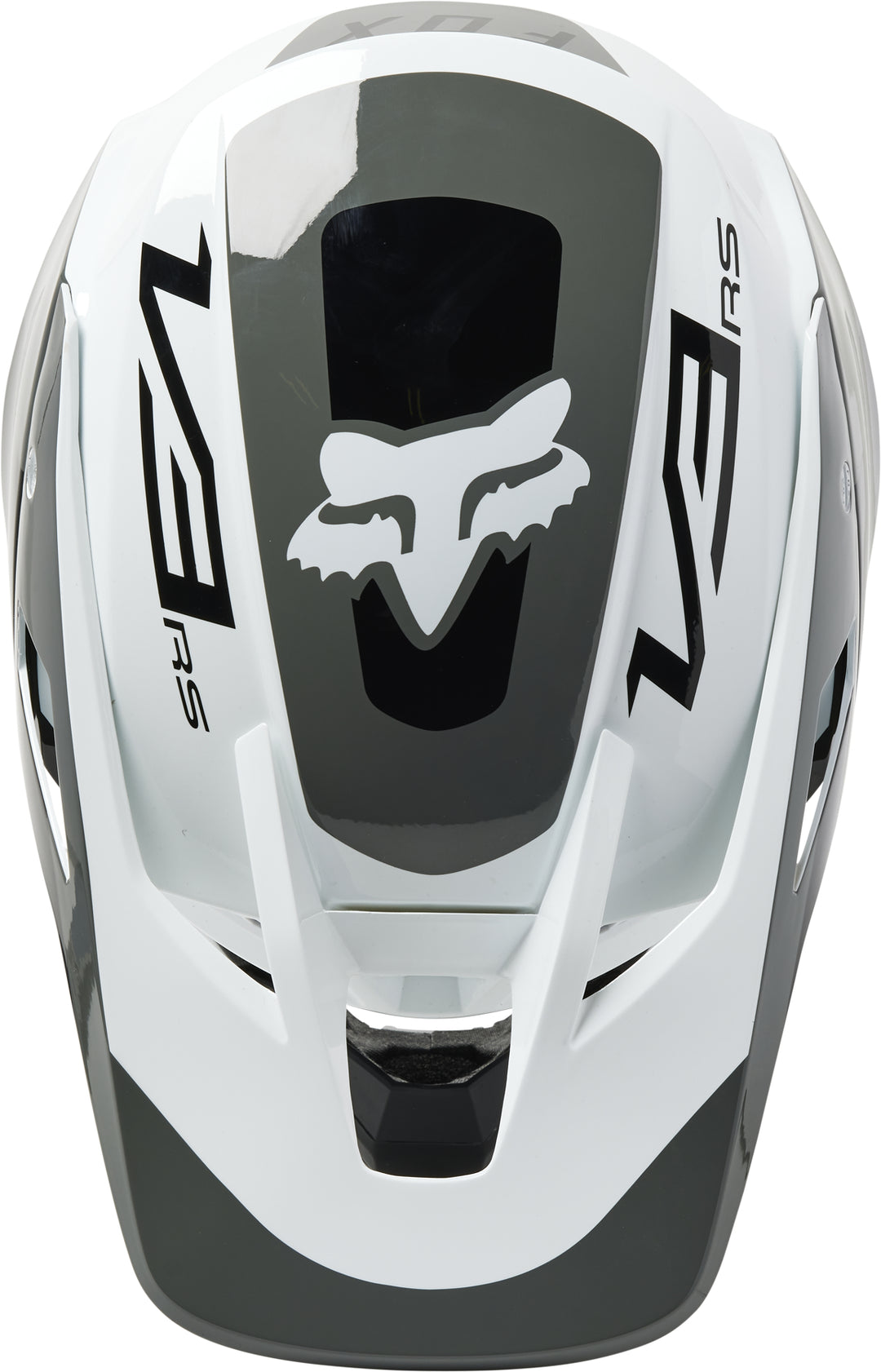 Fox V3 RS EFEKT Black White Motocross Helmet