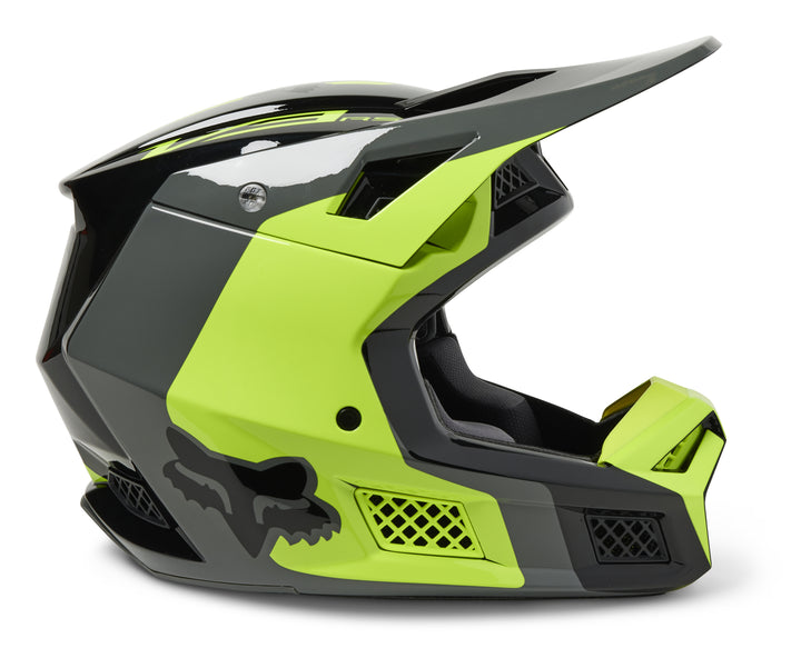 Fox V3 RS EFEKT Flo Yellow Motocross Helmet