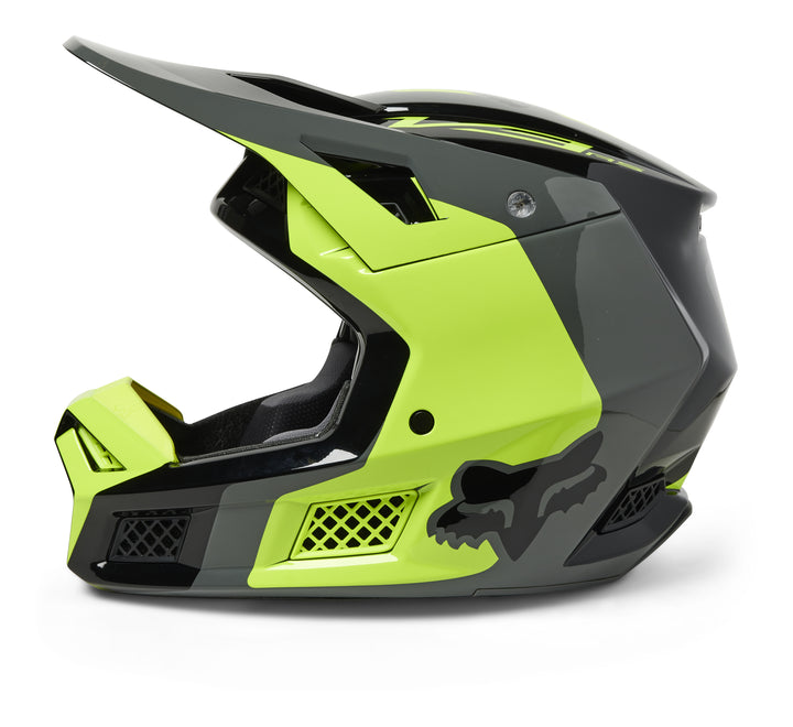 Fox V3 RS EFEKT Flo Yellow Motocross Helmet