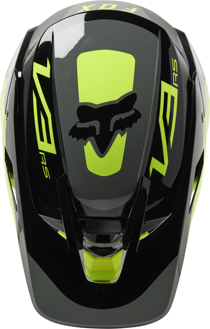 Fox V3 RS EFEKT Flo Yellow Motocross Helmet