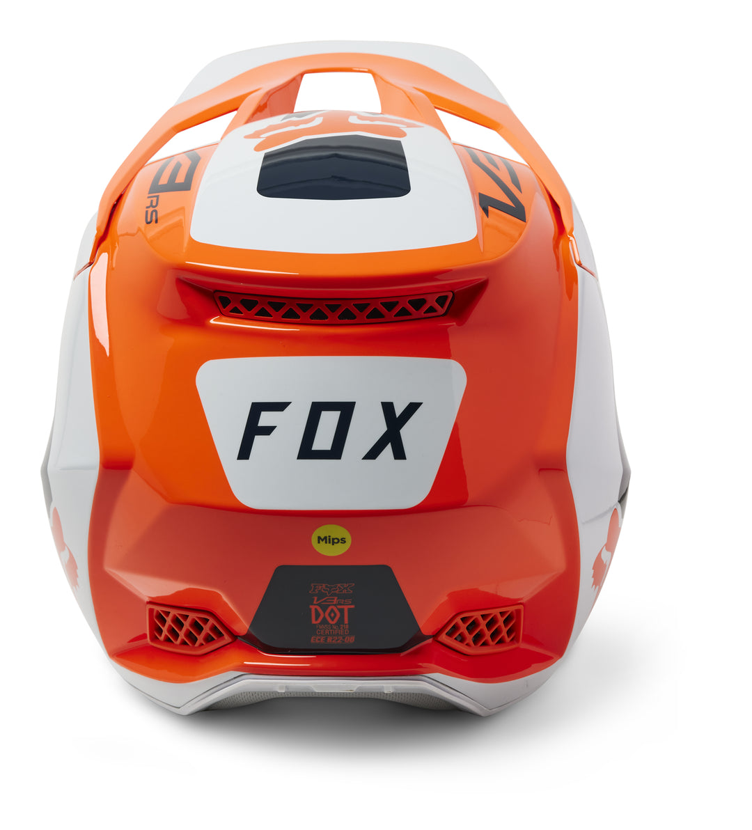 2023 Fox V3 RS EFEKT Flo Orange Motocross Helmet
