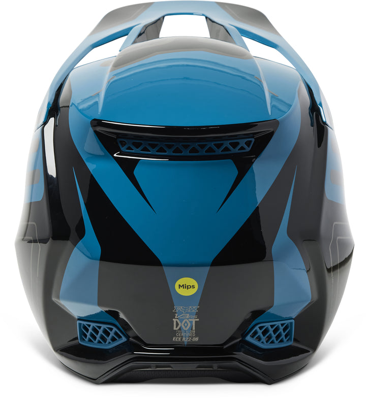 Fox V3 RS RYAKTR Maui Blue Motocross Helmet