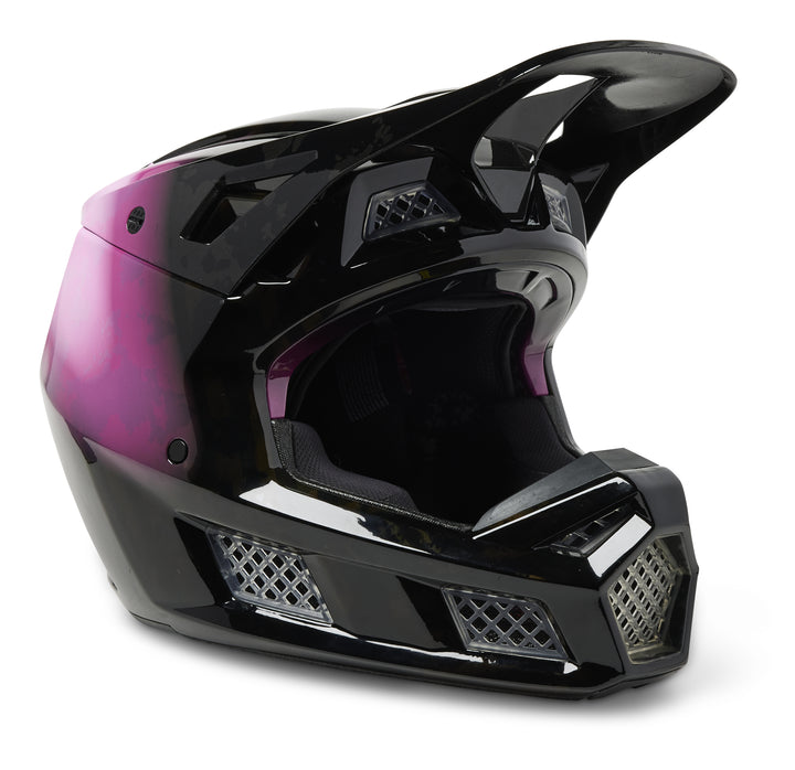 Fox V3 RS DETONATE Black Motocross Helmet