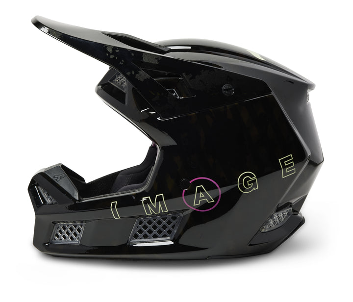 Fox V3 RS DETONATE Black Motocross Helmet