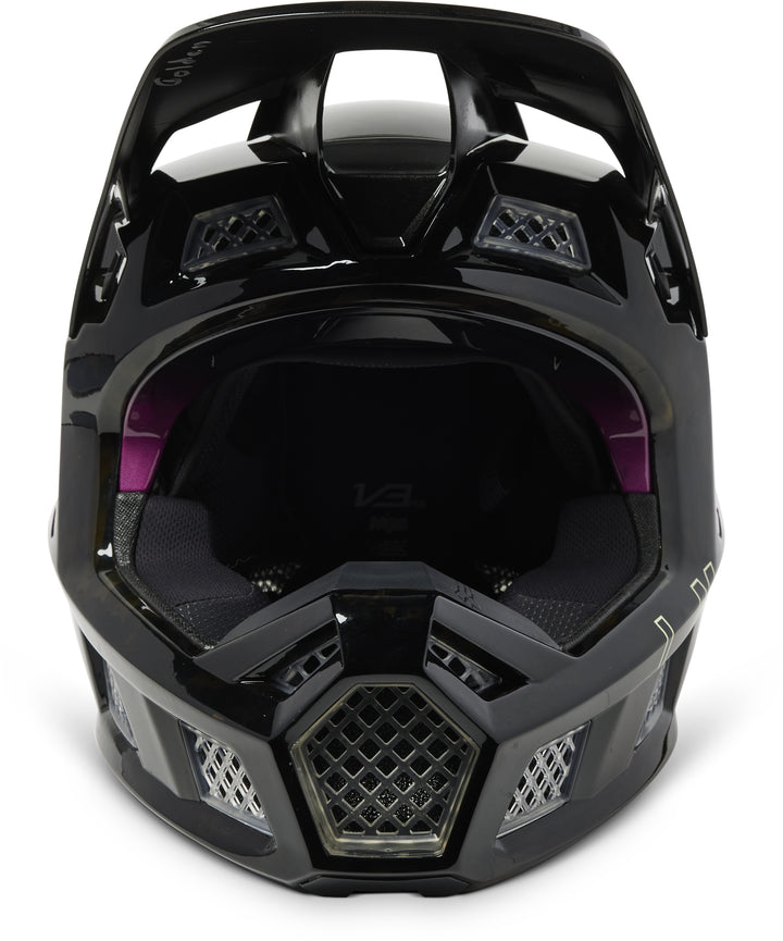 Fox V3 RS DETONATE Black Motocross Helmet