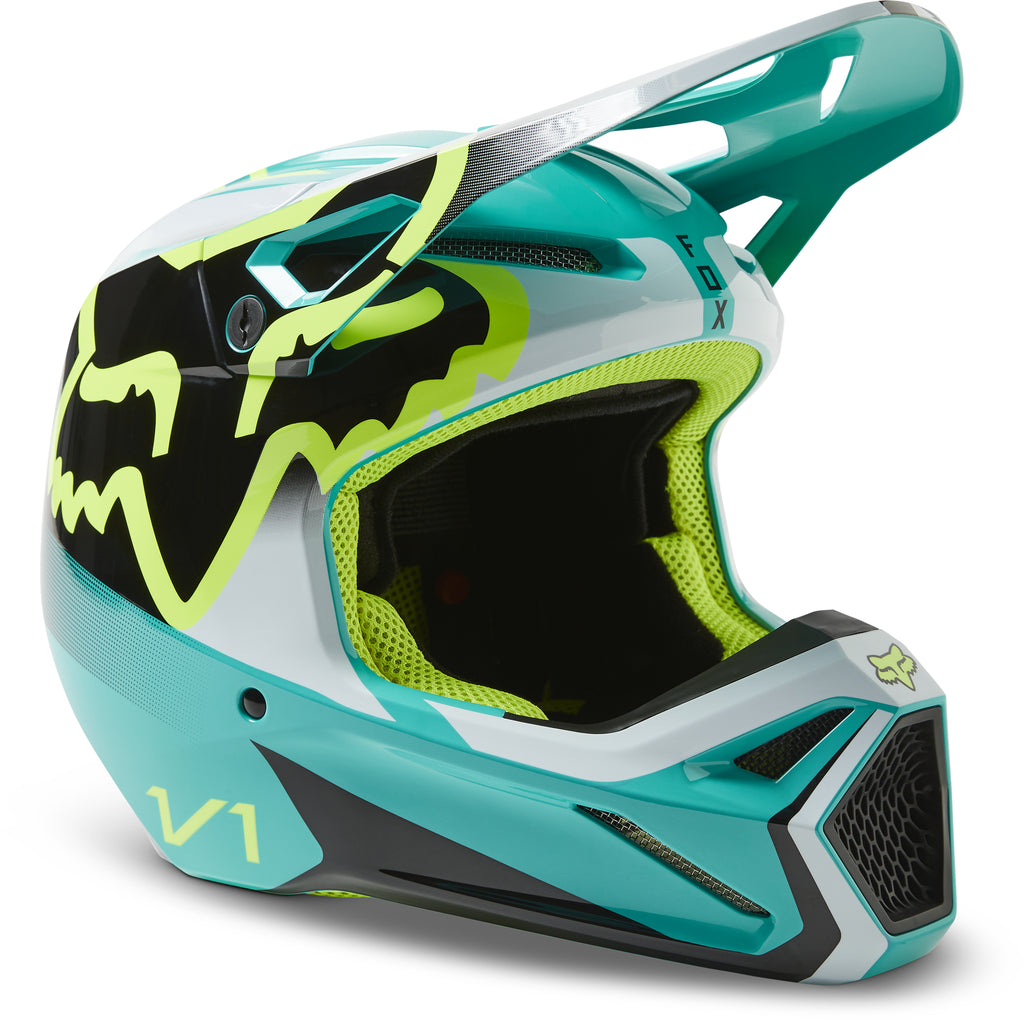 Red fox dirt online bike helmet