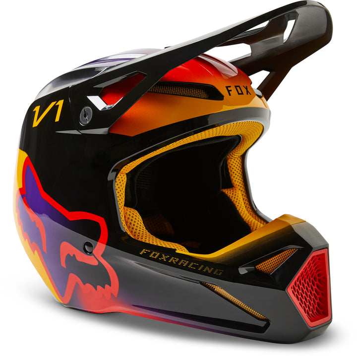 2023 Fox V1 TOXSYK Black Motocross Helmet