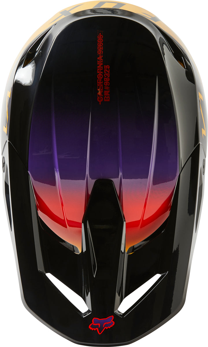 2023 Fox V1 TOXSYK Black Motocross Helmet