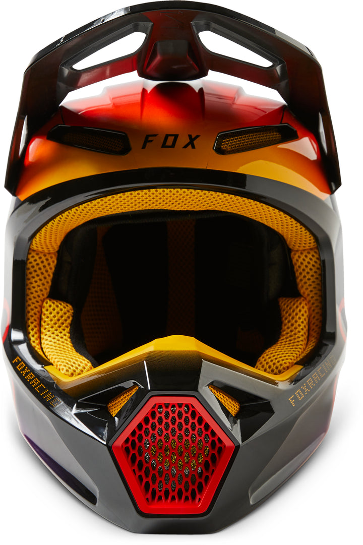 2023 Fox V1 TOXSYK Black Motocross Helmet