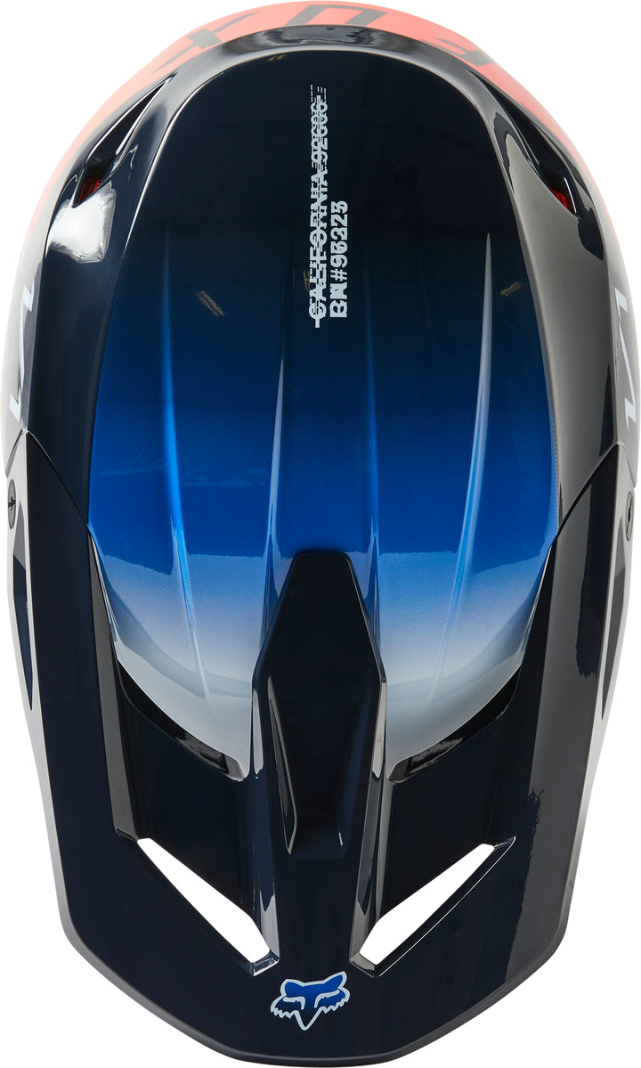 2023 Fox V1 TOXSYK MIDNIGHT BLUE Motocross Helmet