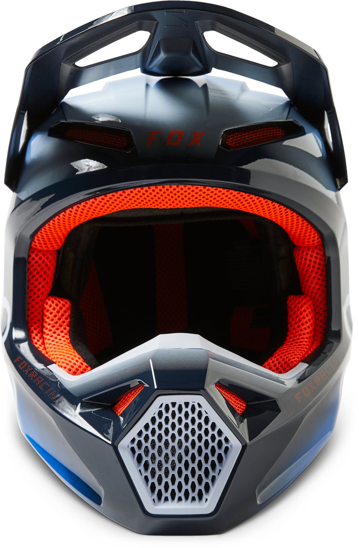 2023 Fox V1 TOXSYK MIDNIGHT BLUE Motocross Helmet