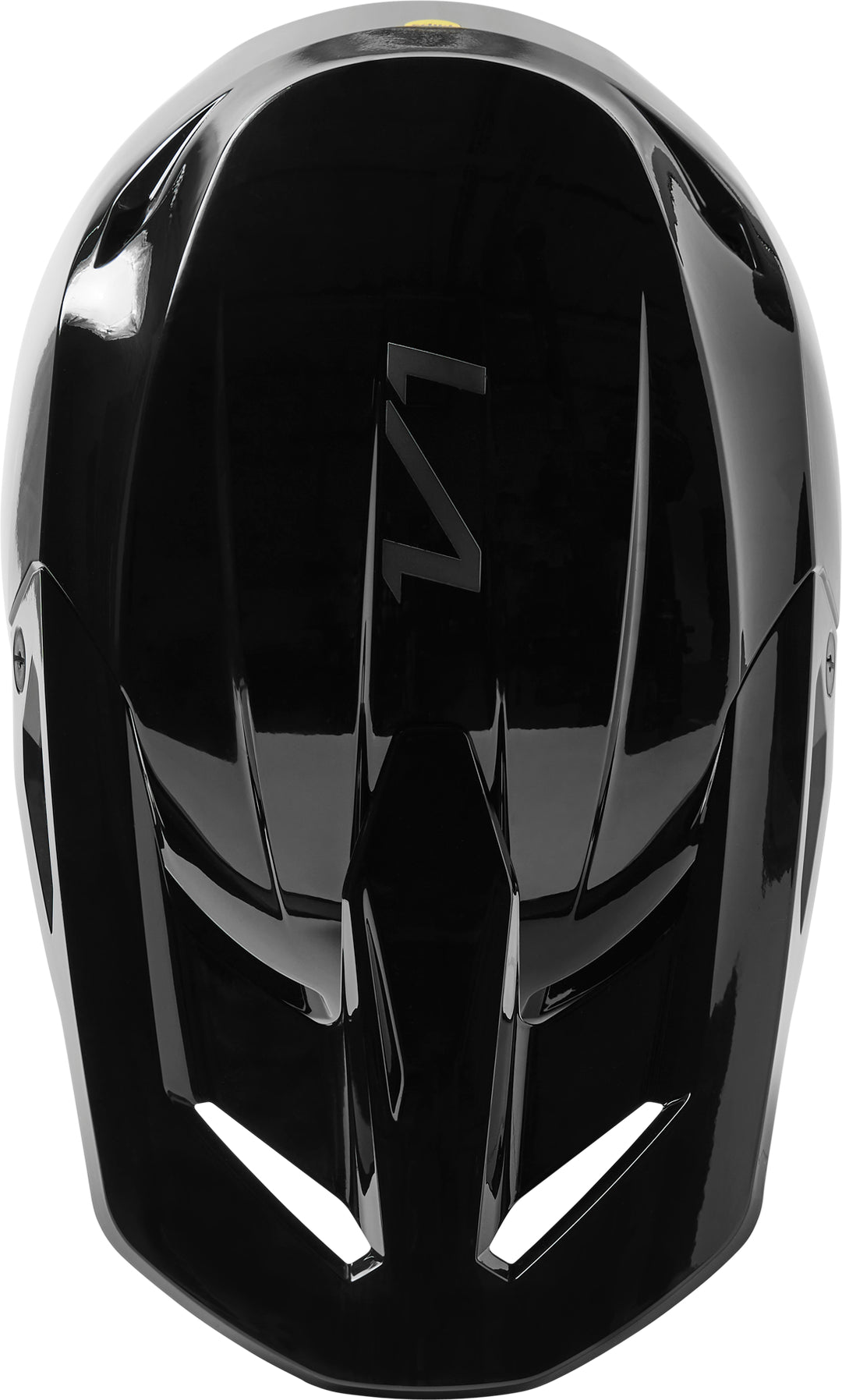 2023 Fox V1 Solids - Gloss Black Motocross Helmet