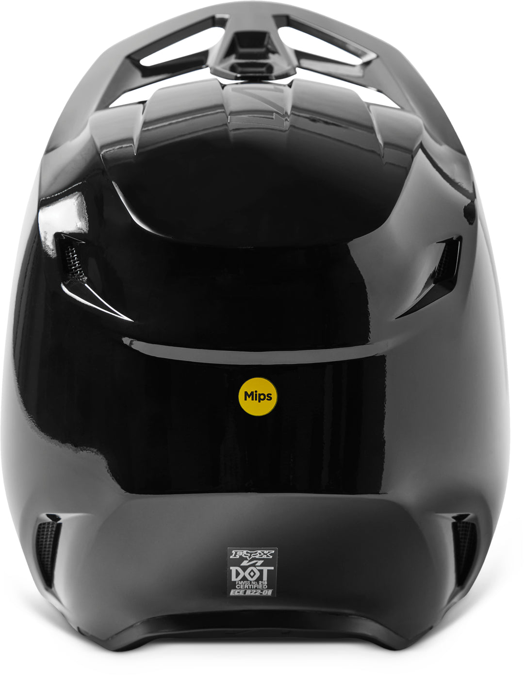 2023 Fox V1 Solids - Gloss Black Motocross Helmet