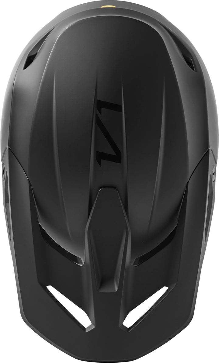 2023 Fox V1 Solids - Matte Black Motocross Helmet