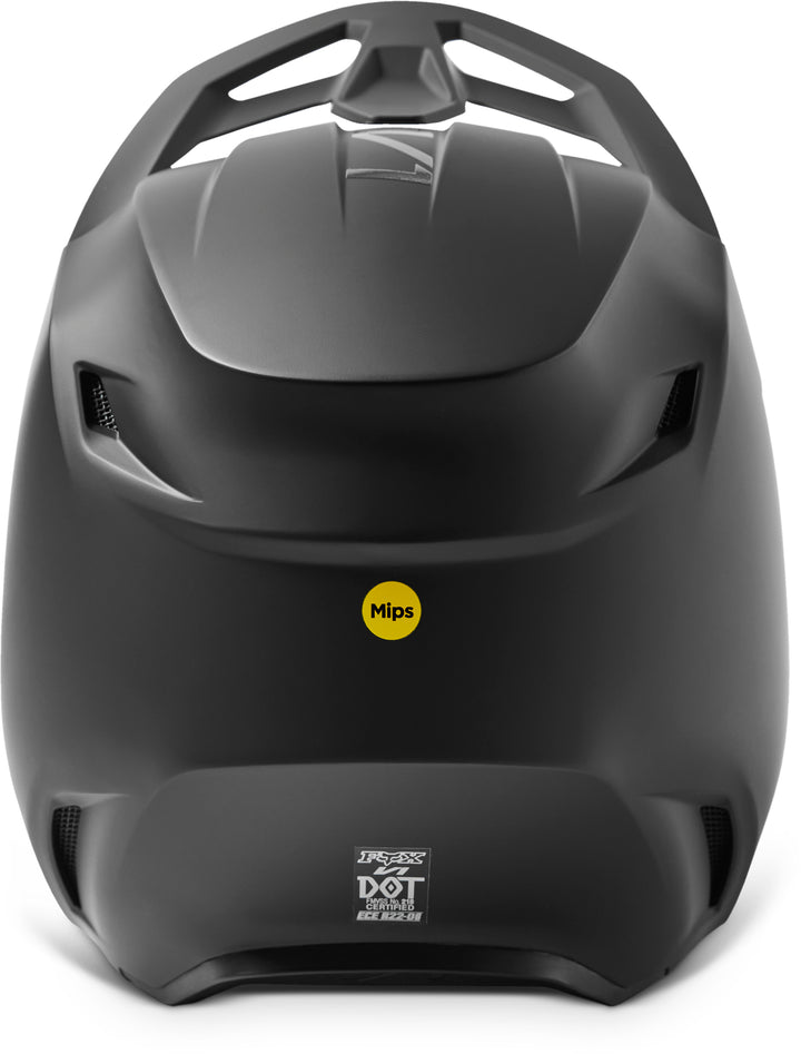 2023 Fox V1 Solids - Matte Black Motocross Helmet