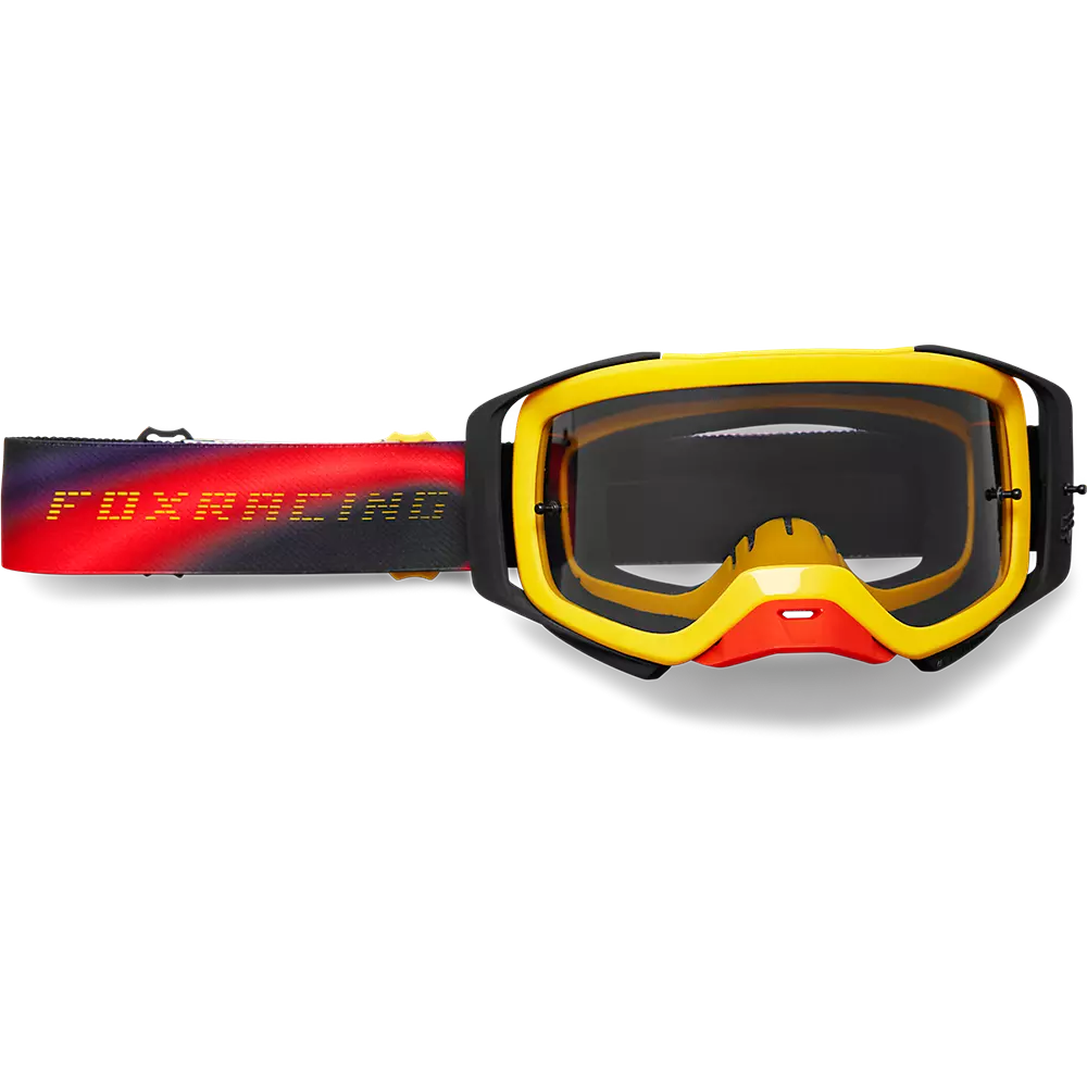 2023 Fox Airspace Fgmnt Goggle Yellow Red - Grey Lens