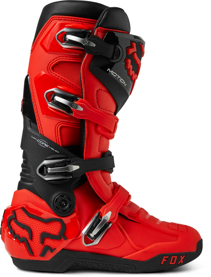 Fox Motion MX Boots Flo Red