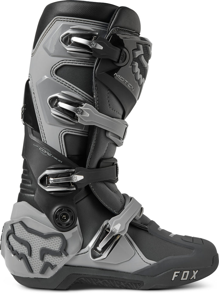 Fox Motion MX Boots Black Grey