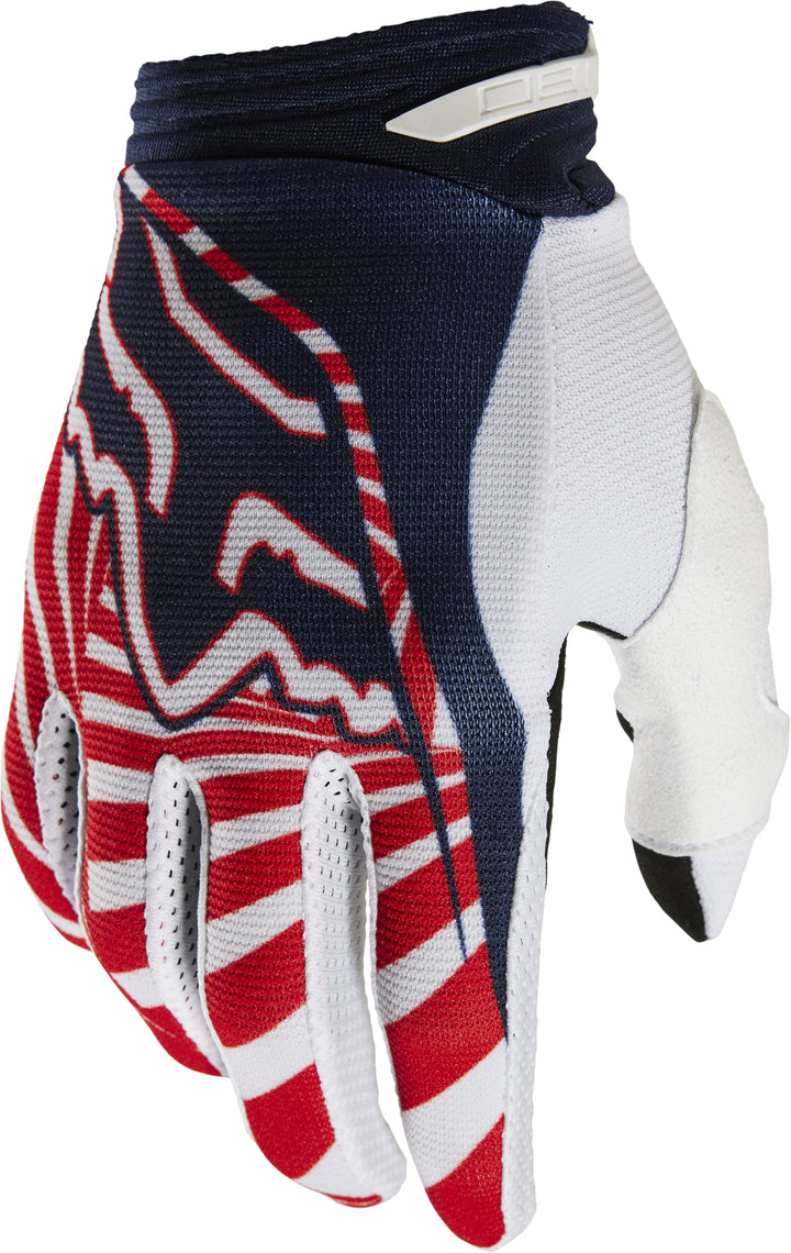 Fox Special Edition 180 GOAT Gloves - Navy Red