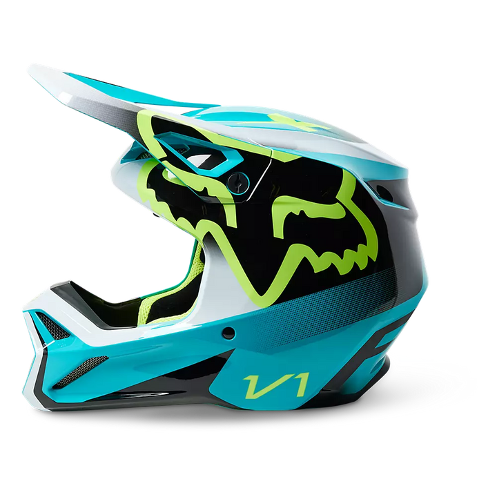 2023 FOX YOUTH V1 LEED HELMET TEAL