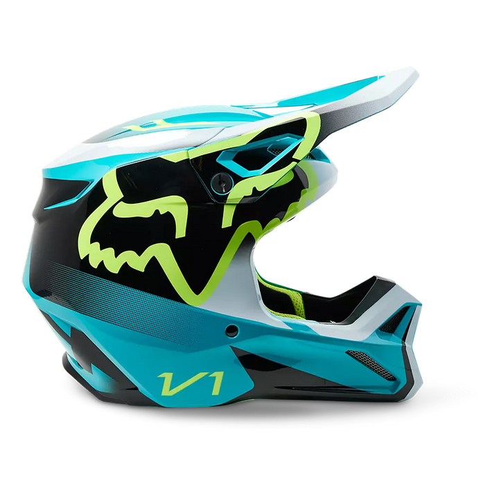 2023 FOX YOUTH V1 LEED HELMET TEAL