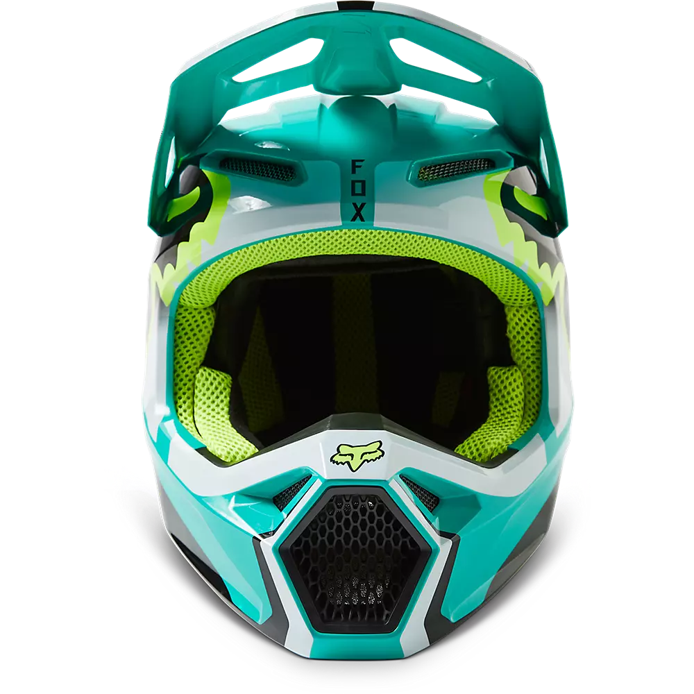 2023 FOX YOUTH V1 LEED HELMET TEAL