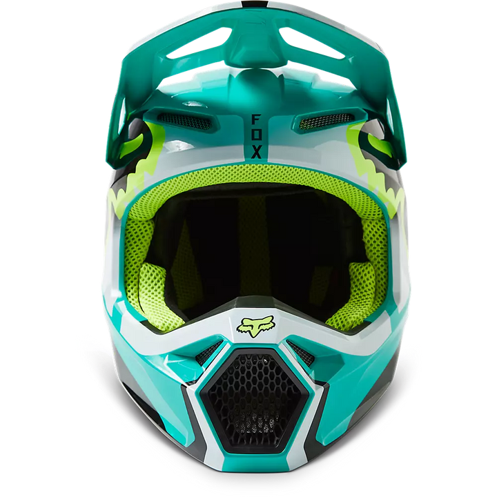 2023 FOX YOUTH V1 LEED HELMET TEAL